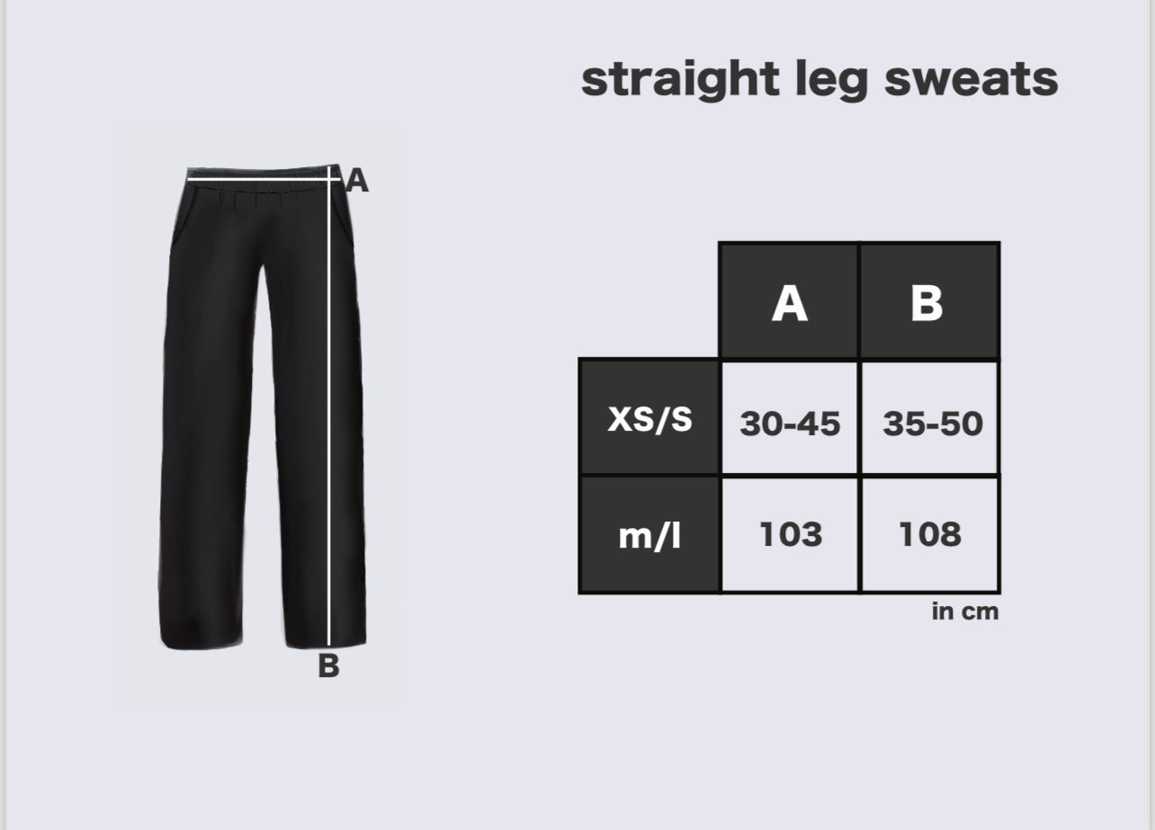 straight leg sweats in pink