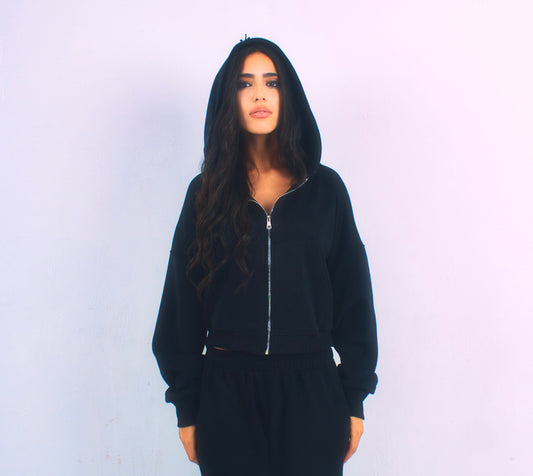 zip up in black